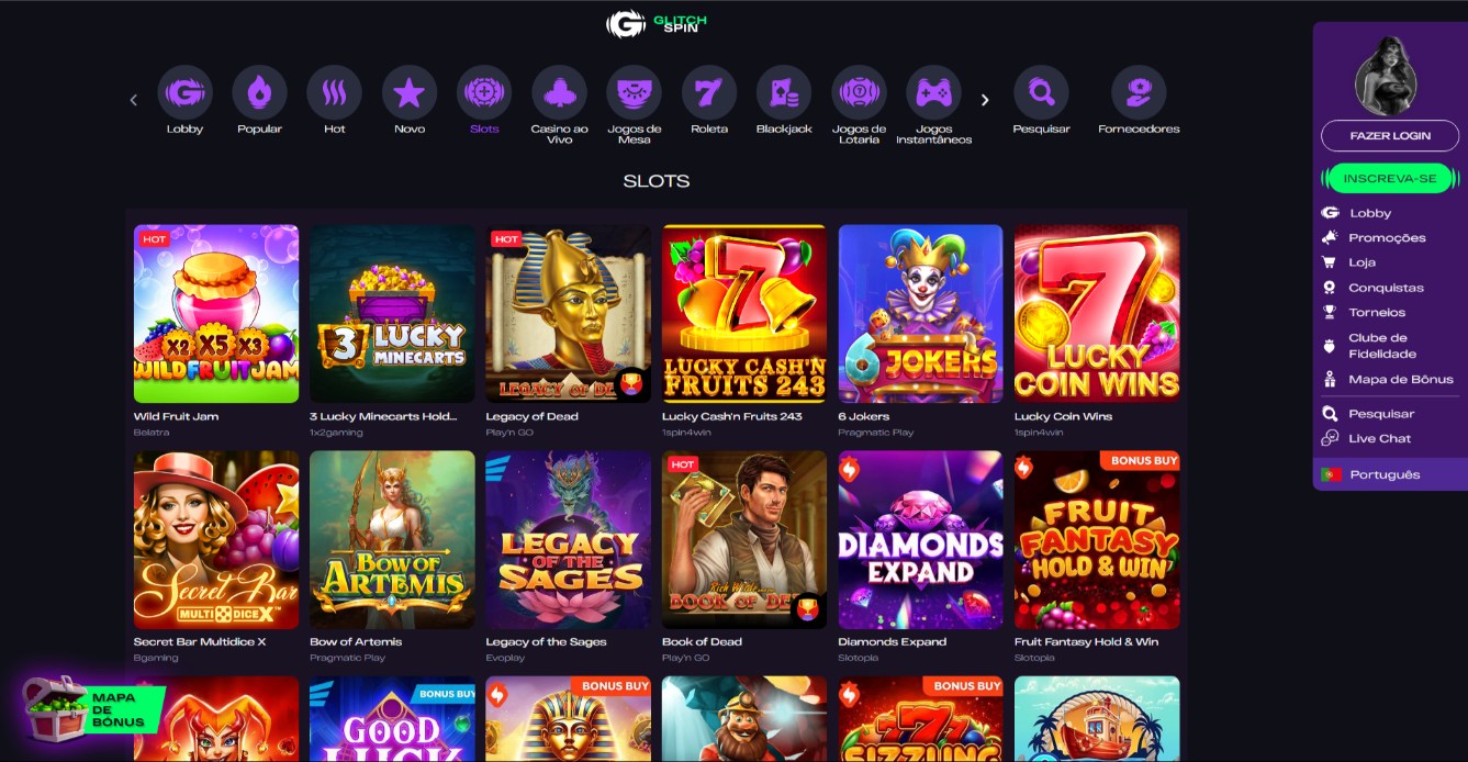 Glitch Spin: Página de Slot Machines